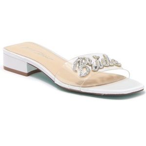 Betsey Johnson Bride Slides